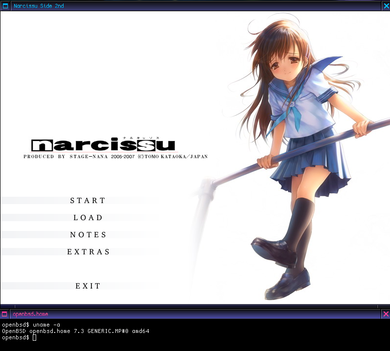 Narcissu on OpenBSD